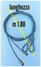 DUE cavi acciaio m.1,80