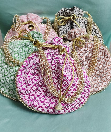 New potli bag embroidred - potli,