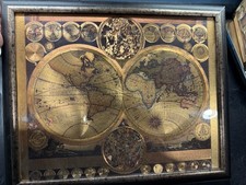Mappa vintage incorniciata