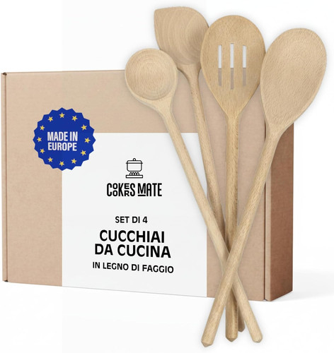 Set utensili cucina legno - set,