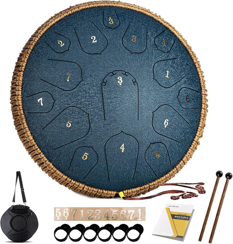 Steel tongue drum 14 pollici - -,