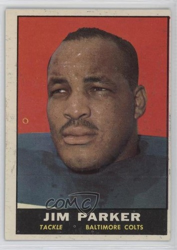 1961 topps jim parker hof - topps,