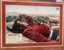 FOTOBUSTA COWBOY  Jack Lemmon Glenn Ford Bull Horn BT47