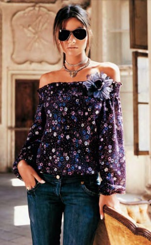 Maglia blusa grigia stile - blusa,