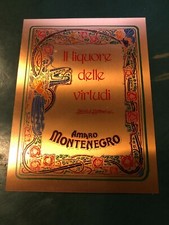 AMARO MONTENEGRO BOLOGNA-TARGA TARGHETTA METALLO VINTAGE EPOCA D'ANNUNZIO