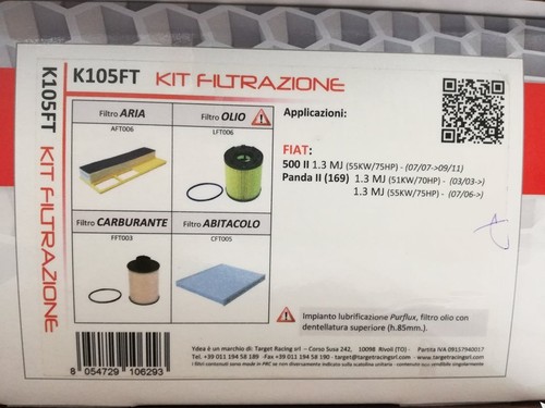 Tagliando filtri fiat - fiat, ii