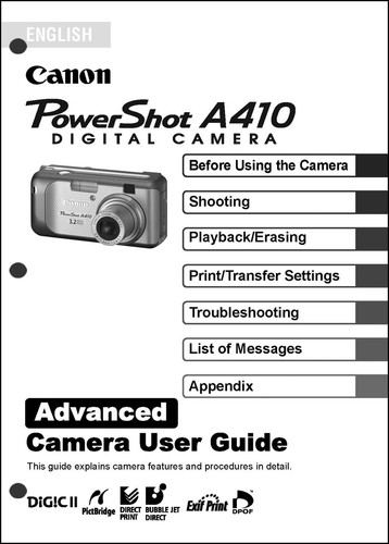 Canon powershot a410 - canon,
