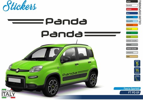 Adesivo fiat panda sportelli - 2,