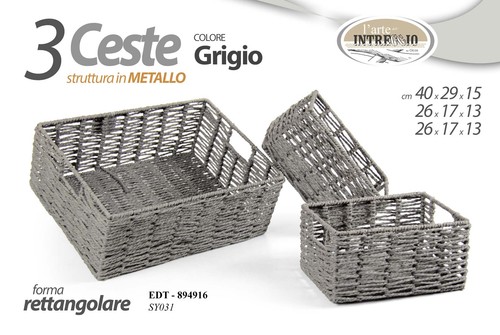 Cestini ceste rettangolari - 3,