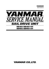 YANMAR SAIL DRIVE SD40 SD40-4T SD50 SD50-4T MANUALE DI SERVIZIO RISTAMPATO PETTINE LEGATO