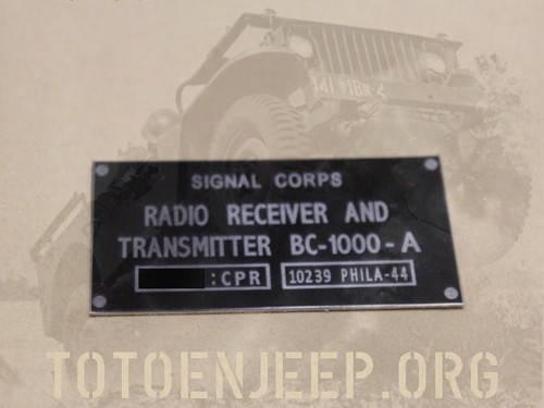 Plate plaque radio - radio, ww2