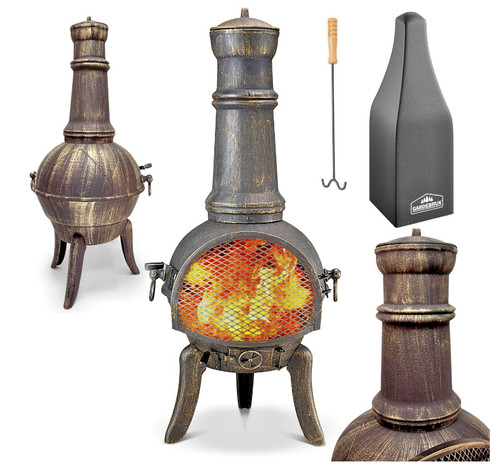 Chiminea ghisa con - chiminea,