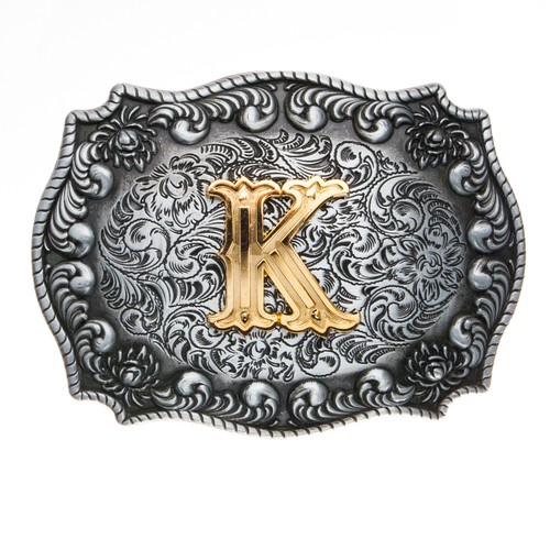 Western fibbia lettera - lettera, k