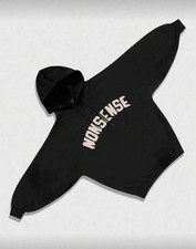 Unisex Black Oversize Hoodie