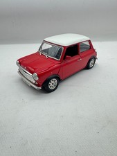 MODELLINO AUTO MINI COOPER ROSSA - BURAGO - SCALA 1:18