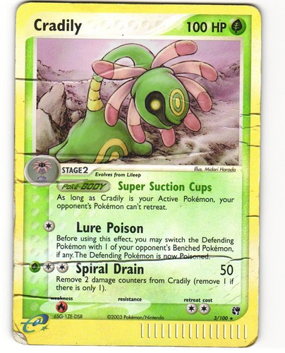 Cradily reverse holo pokemon - cradily,