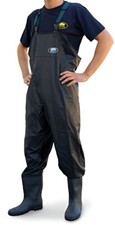 Wader Scafandro Pesca Lineaeffe PVC Chest Black Traspirante