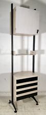 LIBRERIA TERRA DESIGN ANNI 70 LEGNO FERRO LIBRARY VINTAGE SCAFFALE CREDENZA 1970