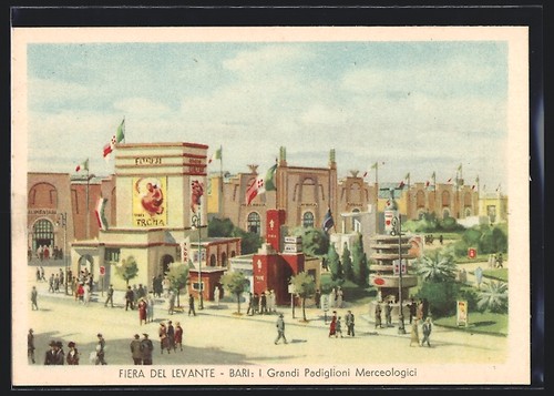 Cartolina bari fiera del - fiera,