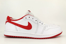 Nike Air Jordan 1 Retro Low OG White University Red White CZ0790-161 UK 7