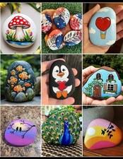 dipinti fatti a mano su pietre