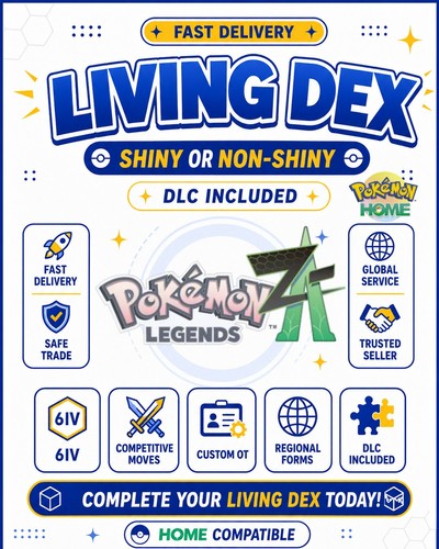 Pokémon home living dex - pokémon, za
