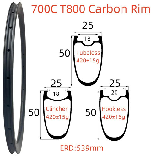 Cerchio 700c 25mmx50mm - cerchio,