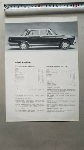 Alfa romeo 2600 berlina 1964 - alfa,