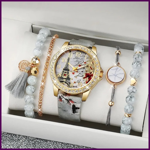5pz set orologio donna - 5pz/set, moda