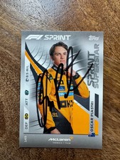 Carta Oscar Piastri firmata a