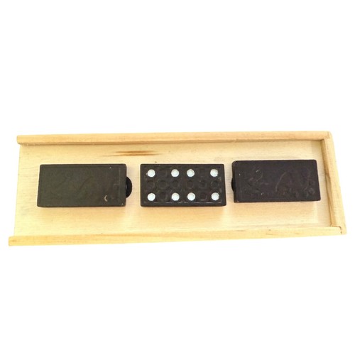 Set domino nero - domino, pezzi