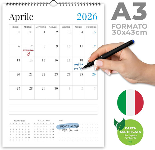 Calendario muro 2026 - da,