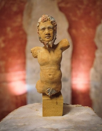 Scultura fauno satiro - satiro, bacco