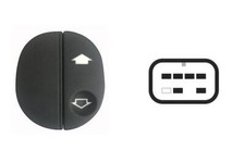 INTERRUTTORE ALZAVETRO PER FORD FIESTA 1994-2008 PORTA ANT.SX S/LOGO 6PIN