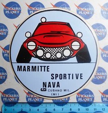 ADESIVO STICKER VINTAGE AUFKLEBER AUTOCOLLANT AUTO TUNING NAVA MARMITTE SPORTIVE