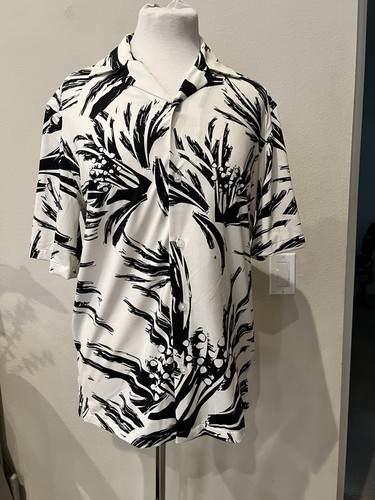 Camicia zara bianca nera - e,
