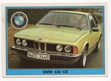 figurina SUPER AUTO PANINI REC. NUMERO 63 BMW 630 CS