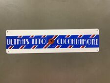 Targa in metallo “Ultras Tito Cucchiaroni” Sampdoria; 40x10 cm