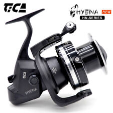 Mulinello da Pesca Spinning TICA Hyena HN 50 60 100 Corpo Alluminio Acqua Salata Resistente