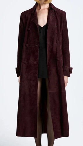 Trench cappotto donna pelle
