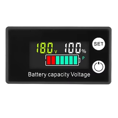 Voltmetro batteria 100v - dc, 8-100v