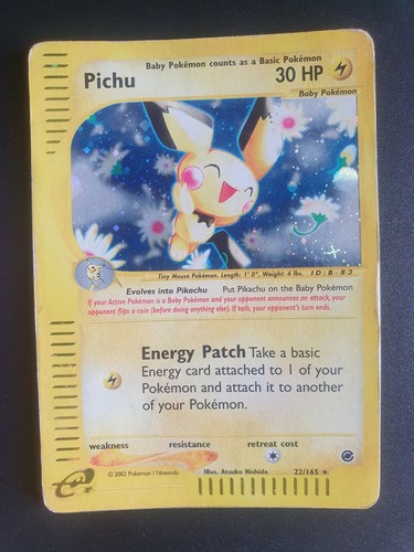 Pokémon card pichu 165 - pokémon,