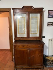 Credenza legno di Pino antico fatta a mano dotato di sportelli e cassetto