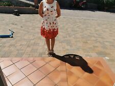 Abito corto estivo bianco rosso