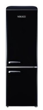 FRIGORIFERO COMBINATO RETRO' NERO VENTILATO H189 CM L60CM NIKKEI GNCBV310BL