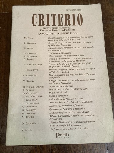 Criterio nuova serie - criterio,