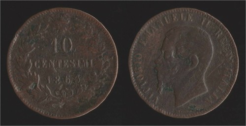 Centesimi 1863 parigi - 10,