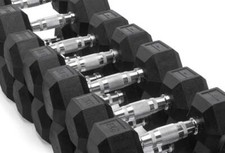 SET MANUBRI ESAGONALI GOMMATI