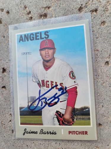Carta baseball jaime barria - carta,