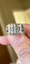 Anello con cuori cromati - , in